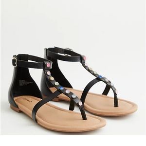 Rainbow Rhinestone Sandal